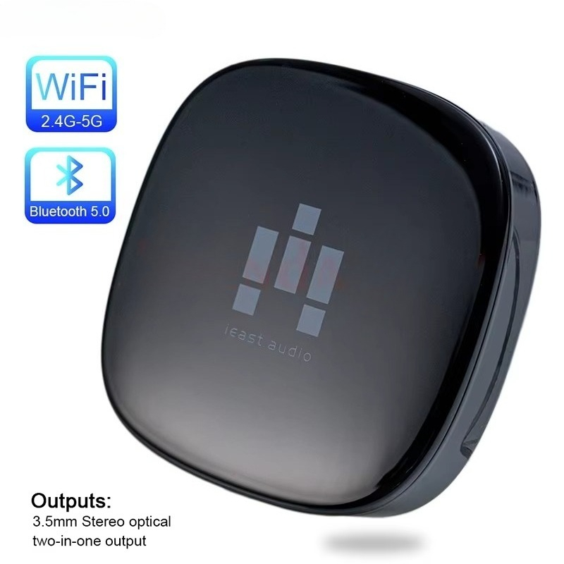 Audio Music Spotify - IEAST olio DLNA AirPlay 2アダプター。2.4GHz/5GHzワイヤレスWi-Fi、Bluetooth 5.0対応。SpotifyやAlexaに対応した、マルチルームストリーミングオーディオレシーバー。