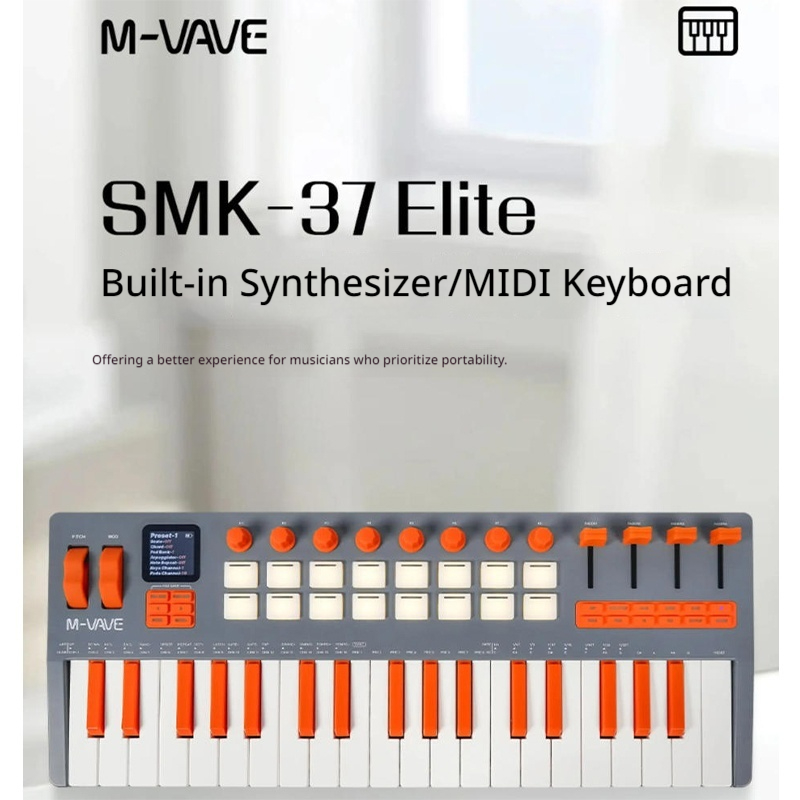 M VAVE SMK 37 エリート 37鍵盤 MIDIキー - Midi Controller Pad のレビューと価格