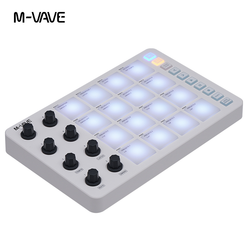 M-Vave Smc-Pad ワイヤレスMIDIパッドコント - Midi Controller Pad のレビューと価格