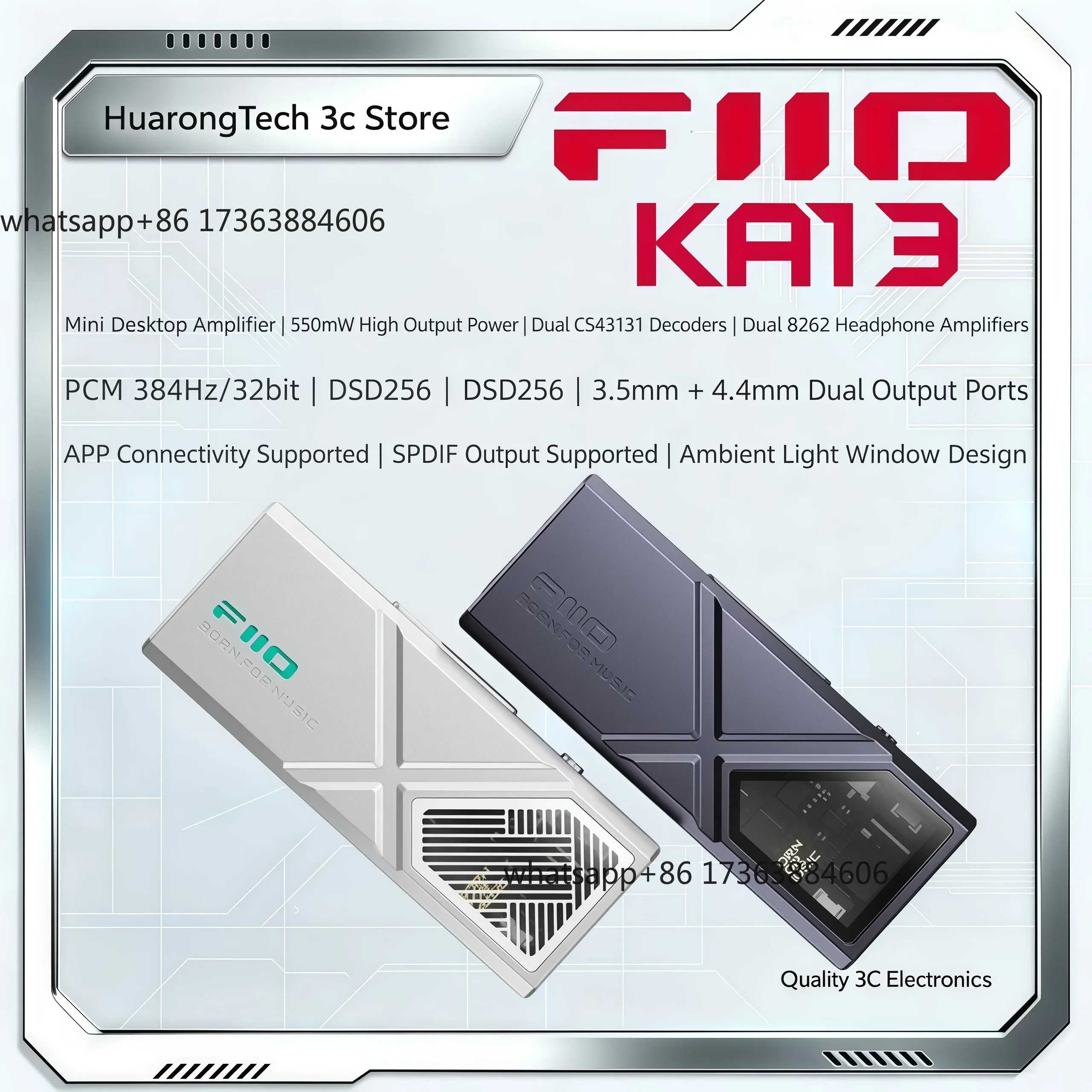 KA13 USB DAC ヘッドホンアンプ Jade Sou - Headphone Amplifier Dac のレビューと価格
