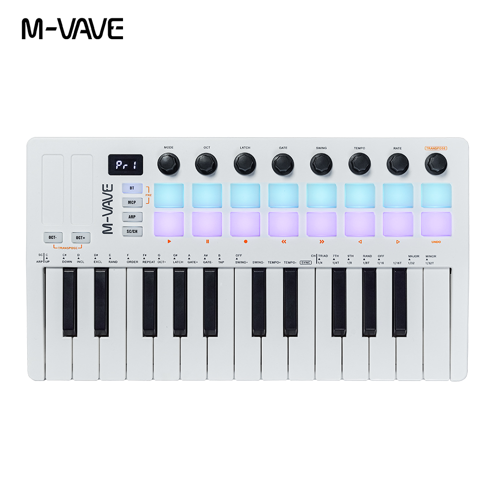 M-VAVE SMK-25 II 25鍵Bluetooth  - Midi Controller Pad のレビューと価格