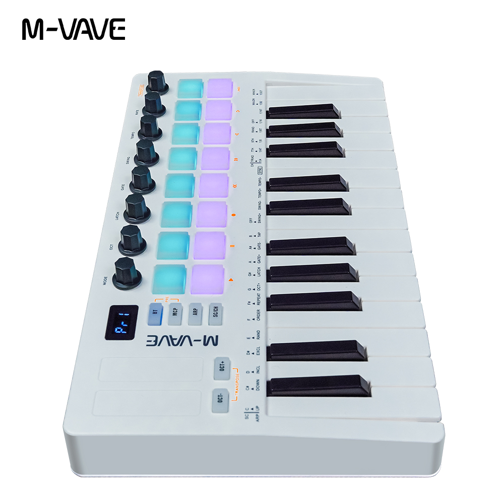 M-VAVE SMK-25 II 25鍵Bluetooth  - Midi Controller Pad のレビューと価格