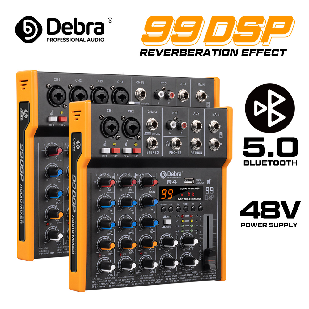 Debra R4/R6 6チャンネルマルチオーディオミキサー - Audio Music Dj のレビューと価格