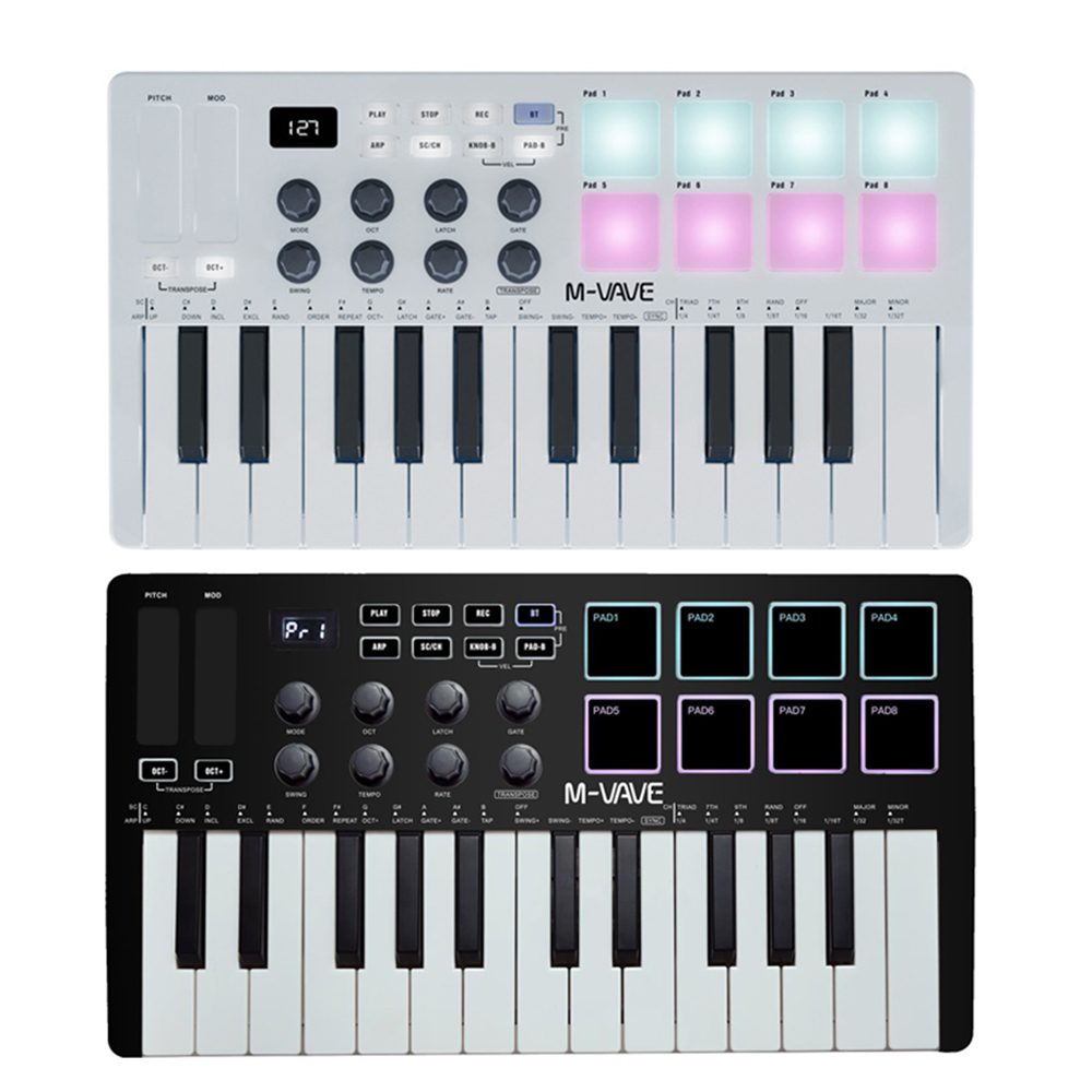M-VAVE MIDIキーボードコントローラー 充電式USB - Midi Controller Pad のレビューと価格