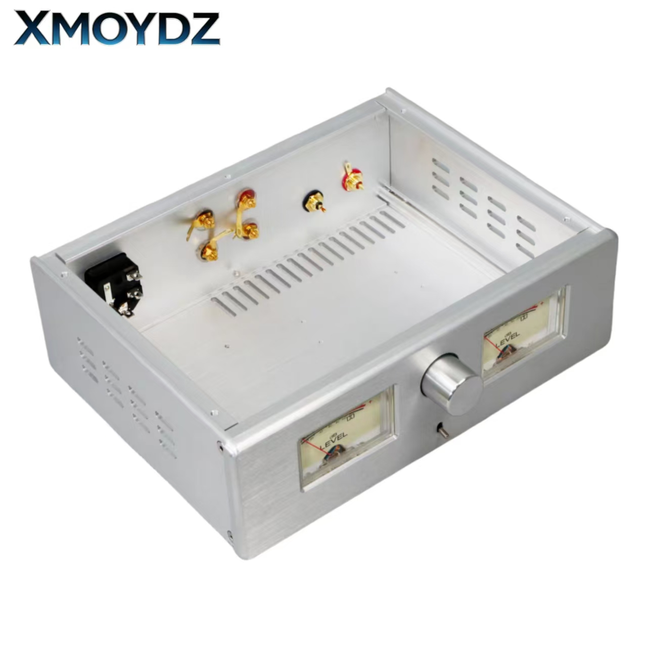 全アルミニウム合金製アンプシャーシ2608。内蔵デュアルVU - Headphone Amplifier Dac のレビューと価格